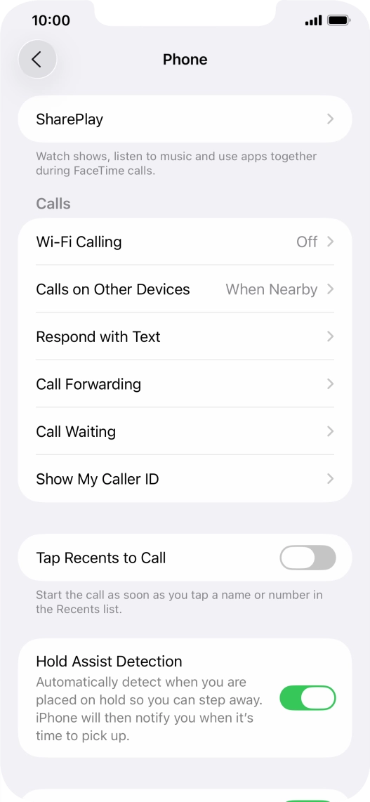 Press Wi-Fi Calling.