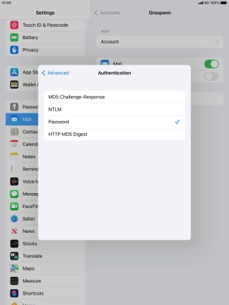 Press Password.