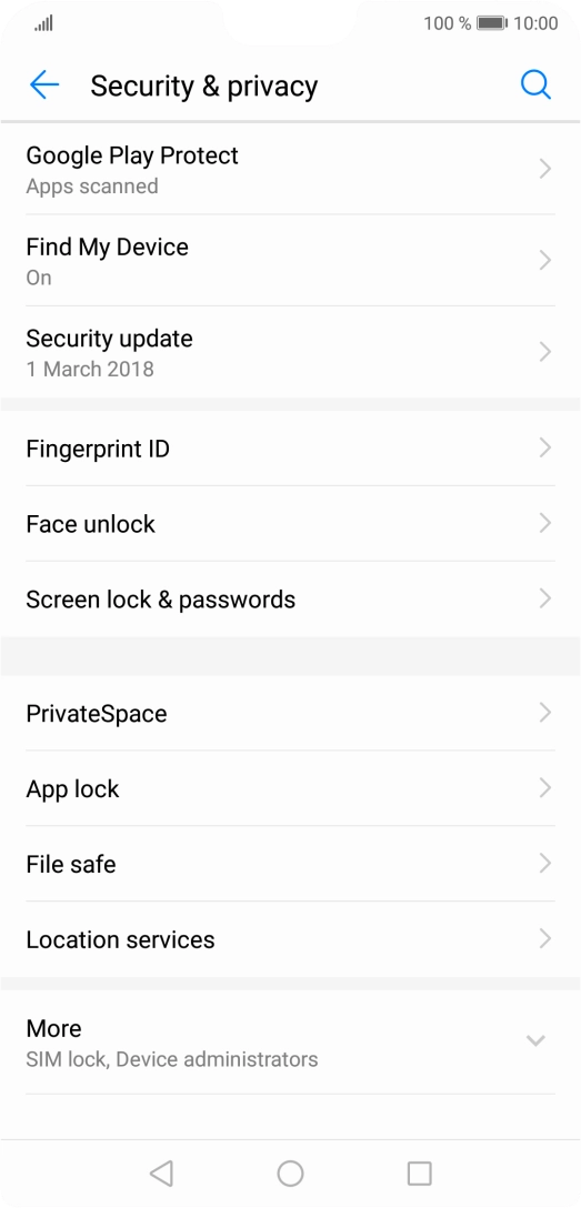 Press Fingerprint ID.