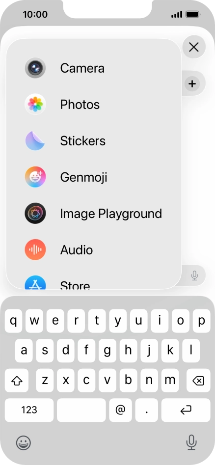 Press Genmoji.