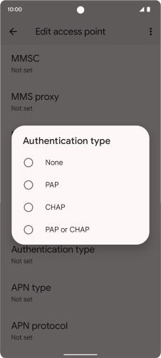 Press PAP.
