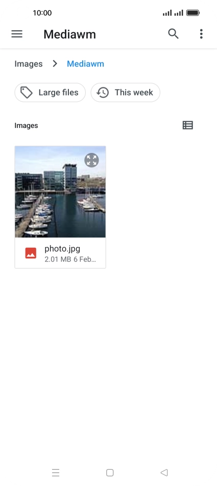 Press the required picture.
