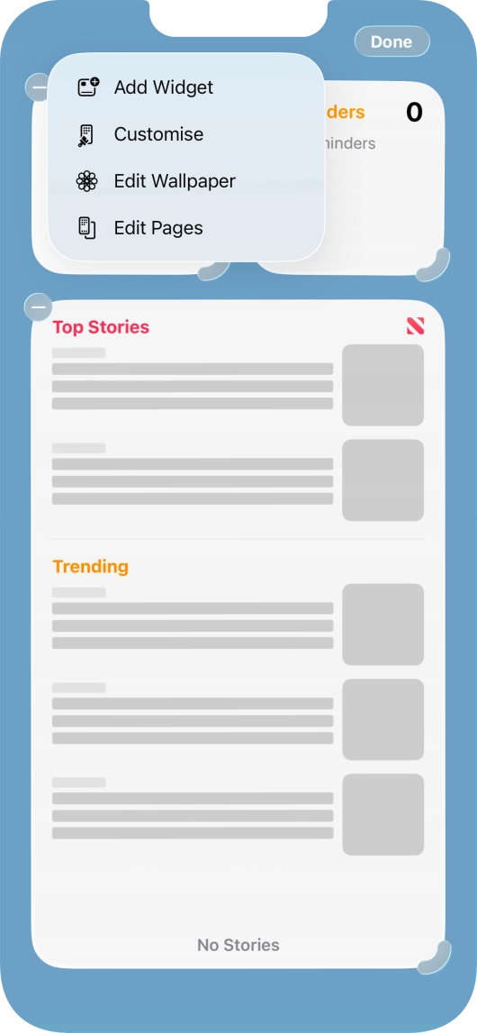 Press Add Widget.