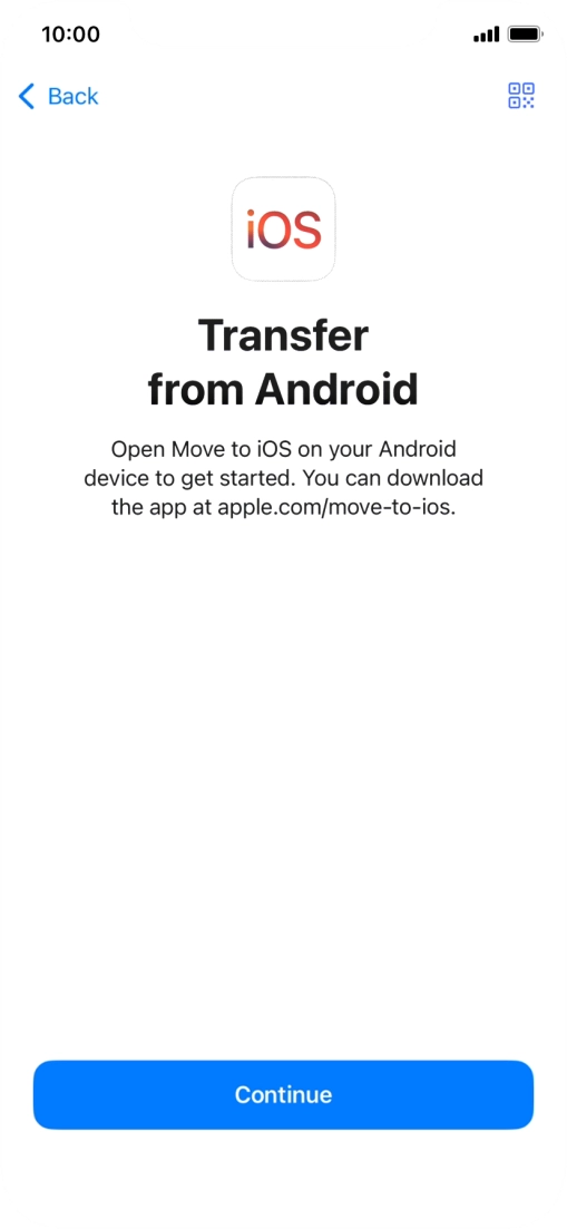 To transfer content to your phone, you need to install the app 