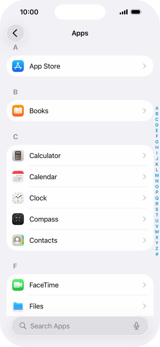 Press App Store.