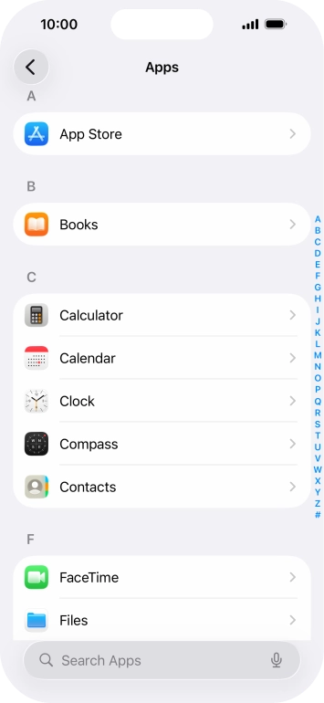 Press App Store.