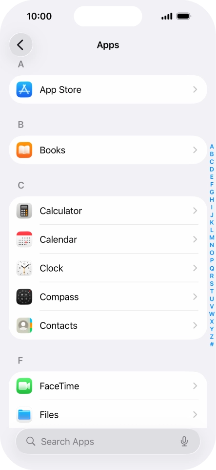 Press App Store.