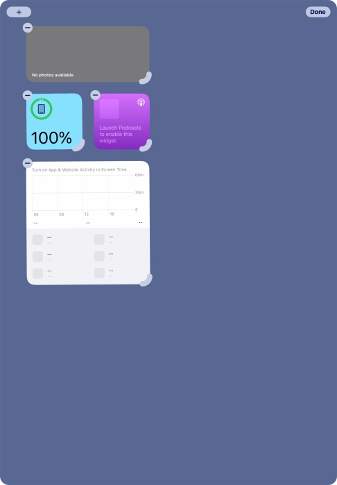 Press the add icon.