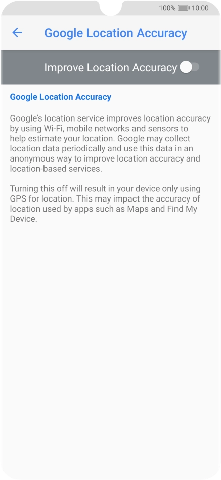If you press the indicator next to 