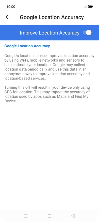If you press the indicator next to 