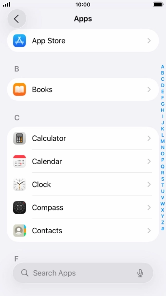 Press App Store.