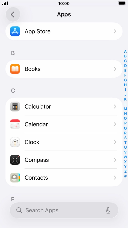 Press App Store.