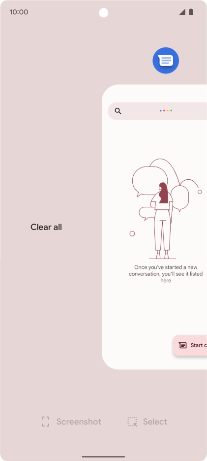 Press Clear all.