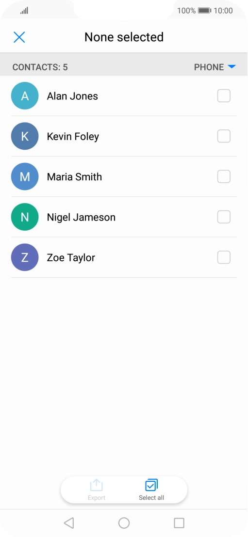 Press Select all.