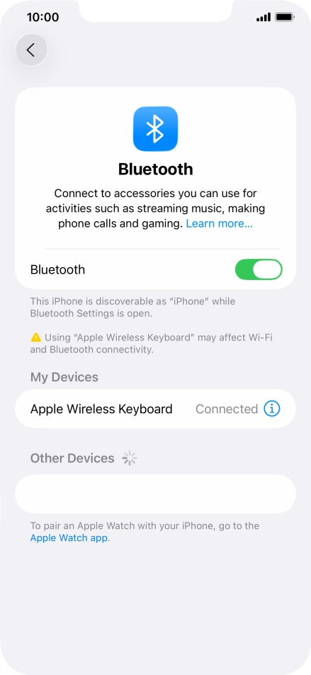 Slide your finger upwards starting from the bottom of the screen to return to the home screen.