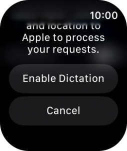 Press Enable Dictation.