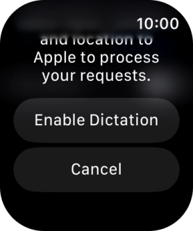 Press Enable Dictation.