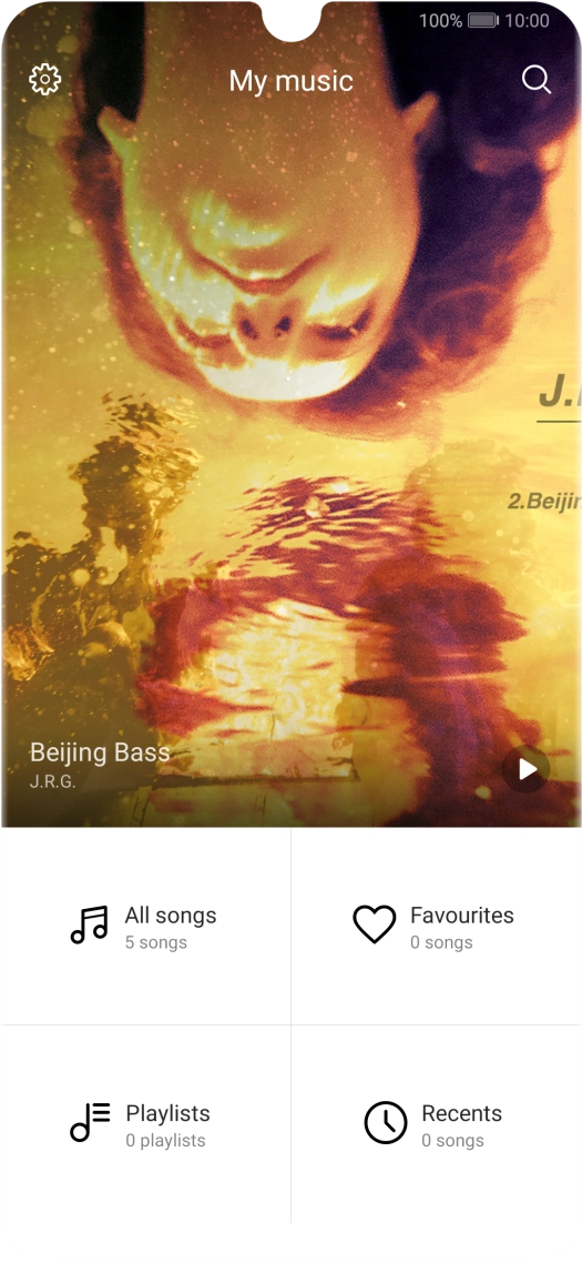 Press All songs.