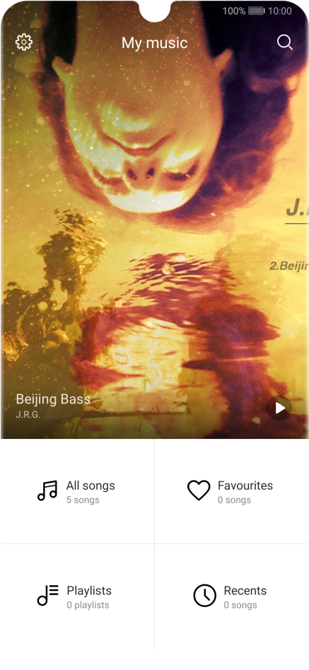 Press All songs.