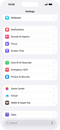 Press Privacy & Security.