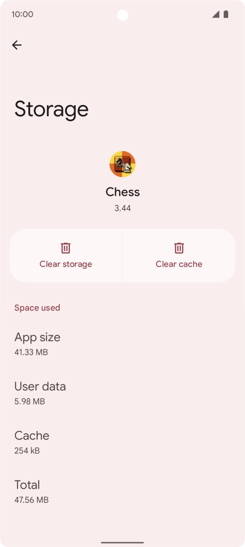 Press Clear cache.