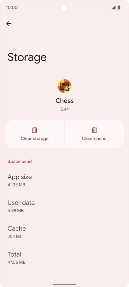 Press Clear cache.