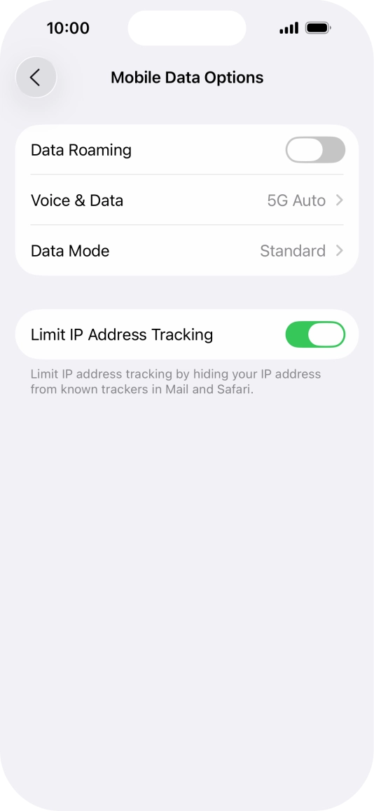 Press Data Mode.