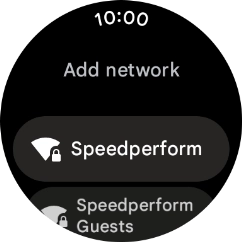 Press the required Wi-Fi network.
