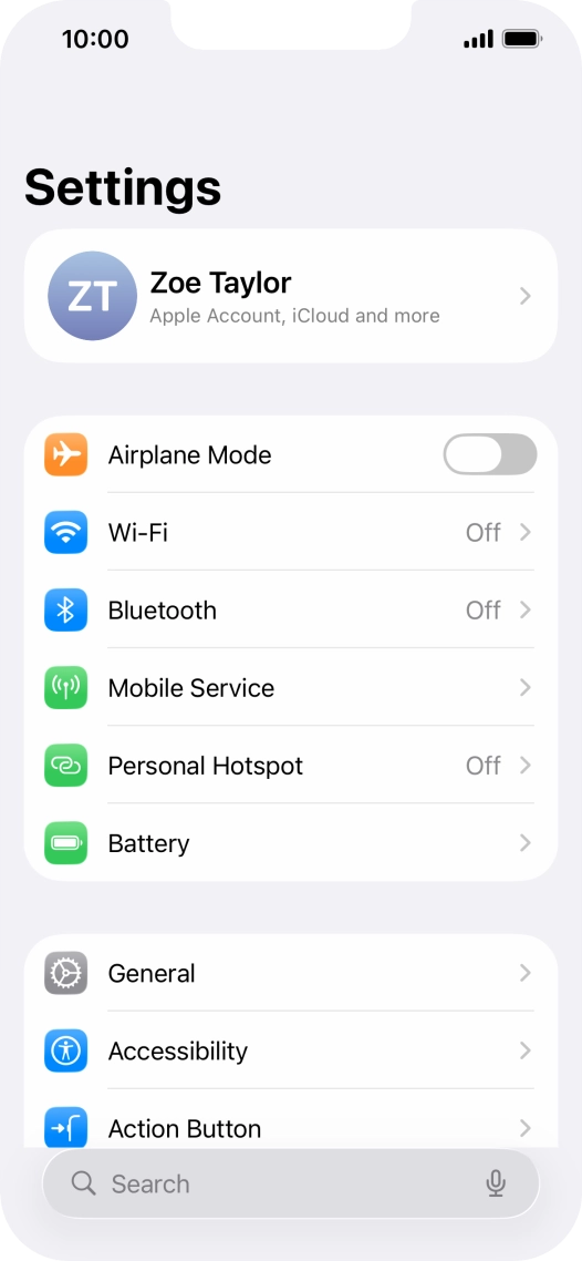 Press Wi-Fi.