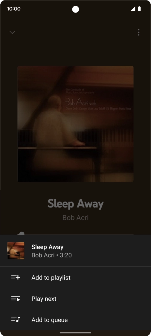 Press Add to playlist.