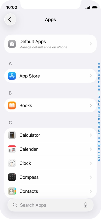Press App Store.