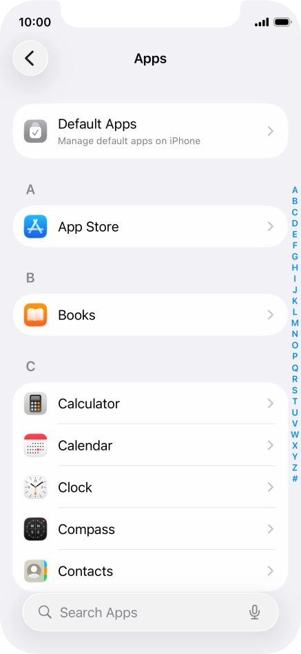 Press App Store.