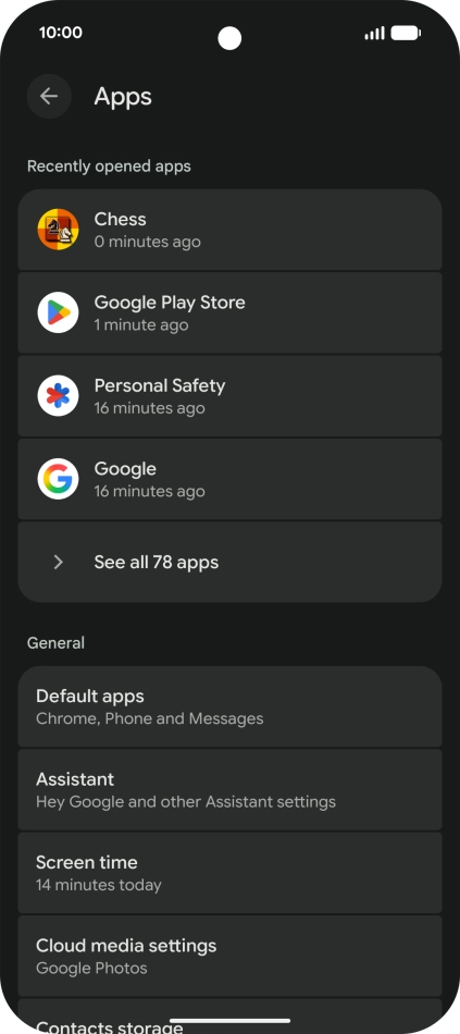 Press See all apps.
