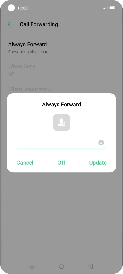 Press Off.