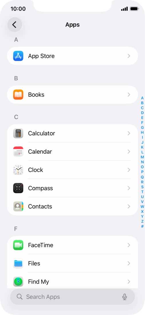 Press App Store.