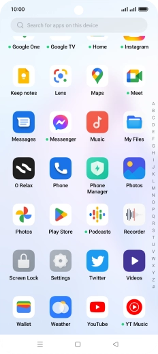Press Play Store.