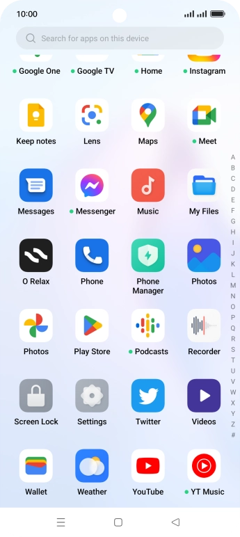 Press Play Store.