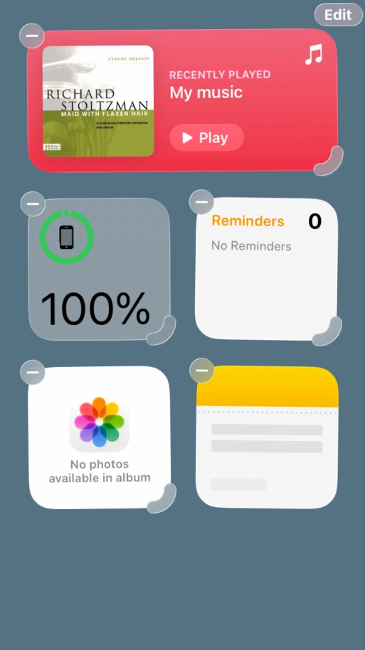 Press the Home key.
