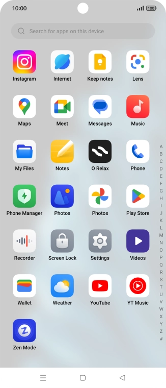 Press Play Store.