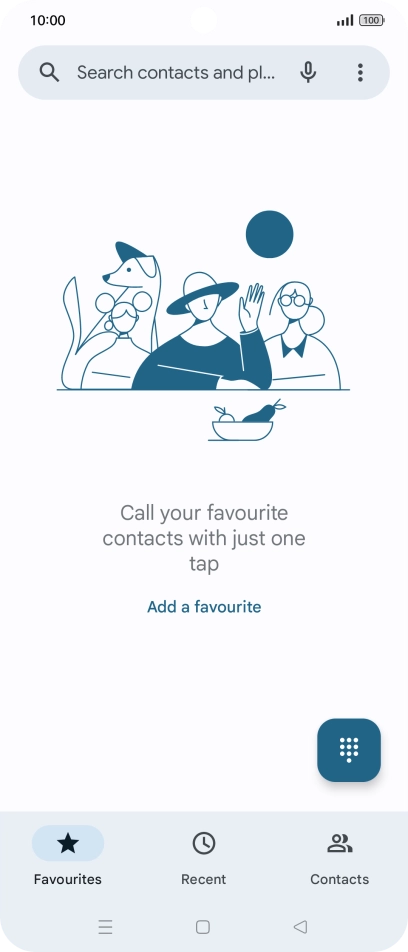 Press the menu icon.