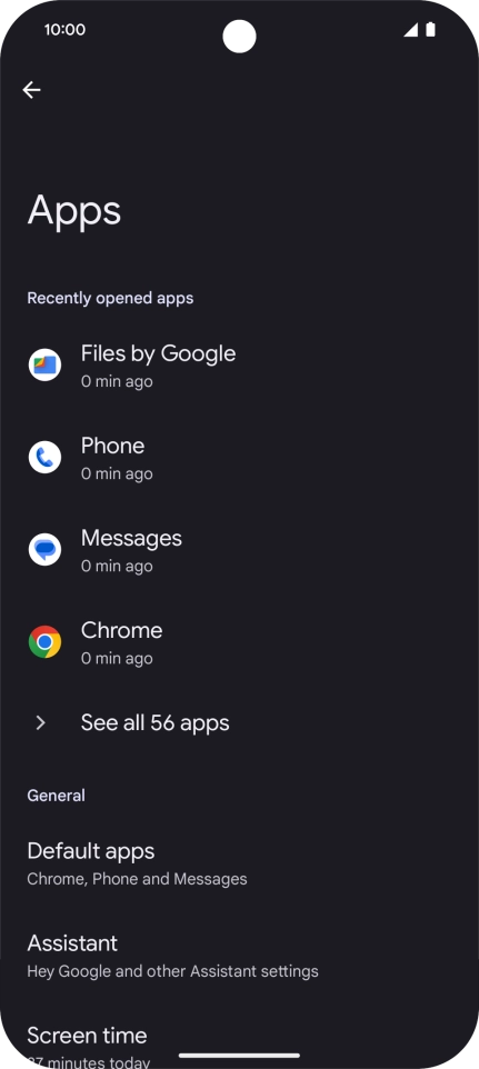 Press See all apps.