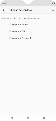 Press the required phone lock code and follow the instructions on the screen to create an additional phone lock code.