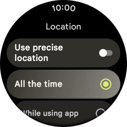 Follow the instructions on the screen to select the required settings and turn the function on or off.