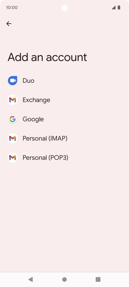 Press Google.