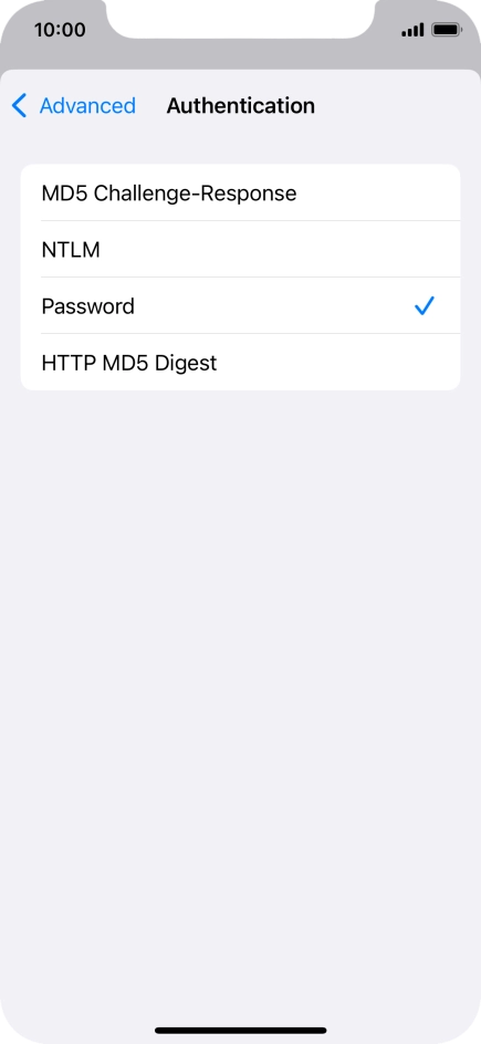 Press Password.