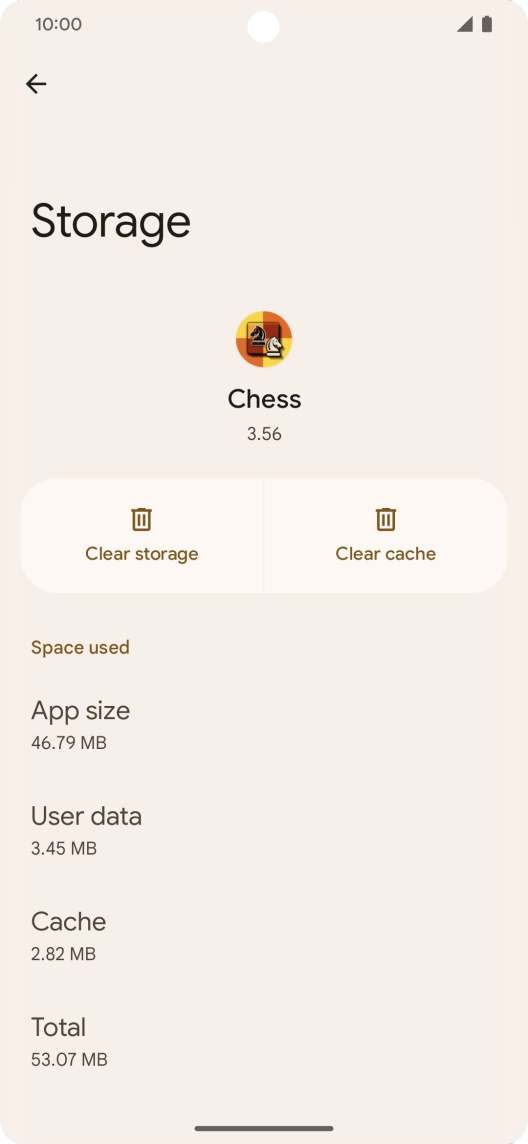 Press Clear cache.