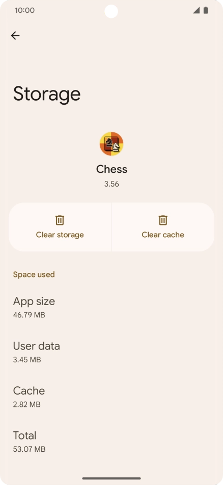 Press Clear cache.
