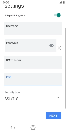Press the drop down list below 