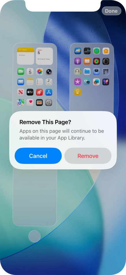Press Remove.