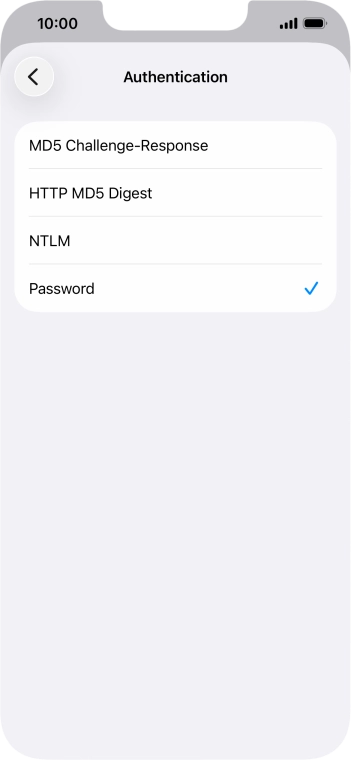 Press Password.